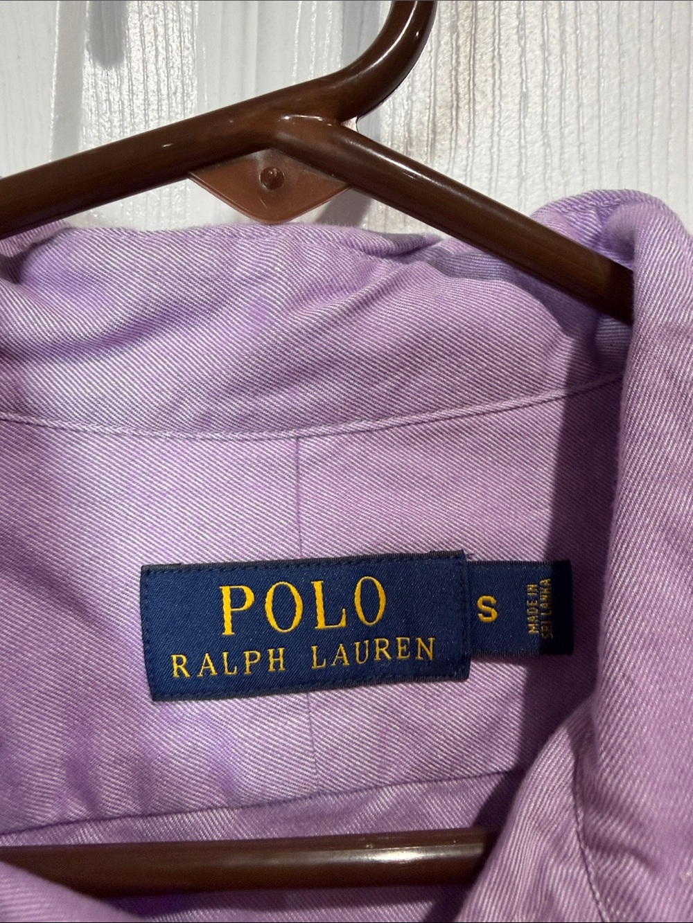 Polo by Ralph Lauren Men’s Lavender Button-Down Oxford Shirt - Picture 5 of 5